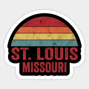 Vintage St Louis Missouri Sticker